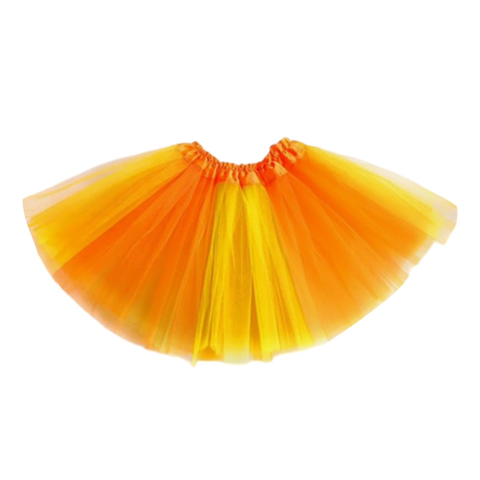 thumbnail image 4 of Falda de baile tutú para mujer: cintura elástica con pliegues arcoíris, tejido de poliéster, talla única para cinturas de 50-110 cm, 40 cm de largo, para todas las ocasiones, 4 of 4